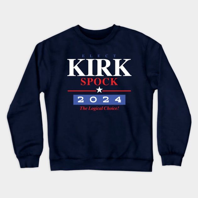 Kirk Spock 2024 Crewneck Sweatshirt by MindsparkCreative